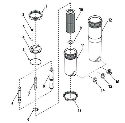 Waterway filter canister parts | Canada